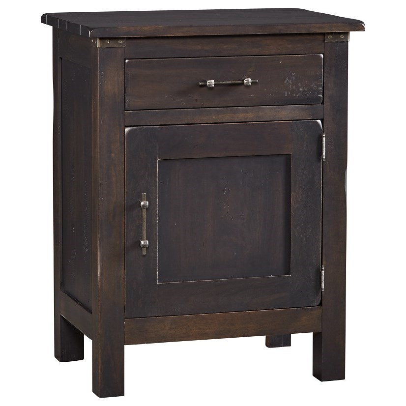 Daniels Amish Wildwood Solid Wood Nighstand with 1 Door Virginia